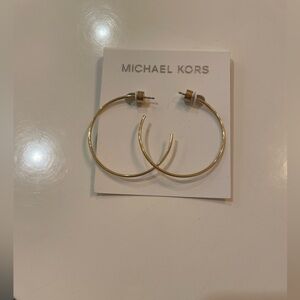 Michael Kors gold hoop earrings